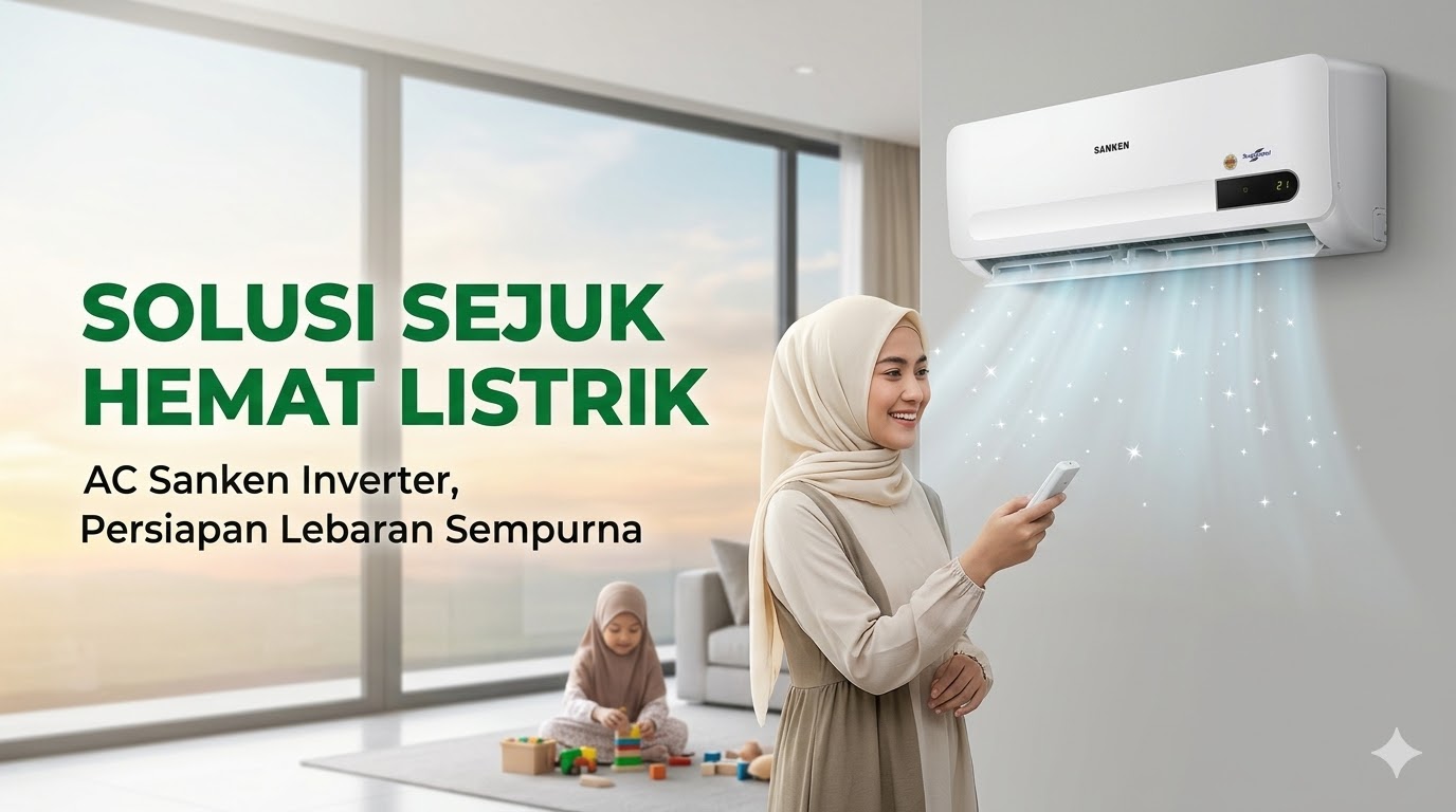 Apa Alasan AC Sanken Inverter Jadi Kebutuhan Utama Saat Persiapan Lebaran