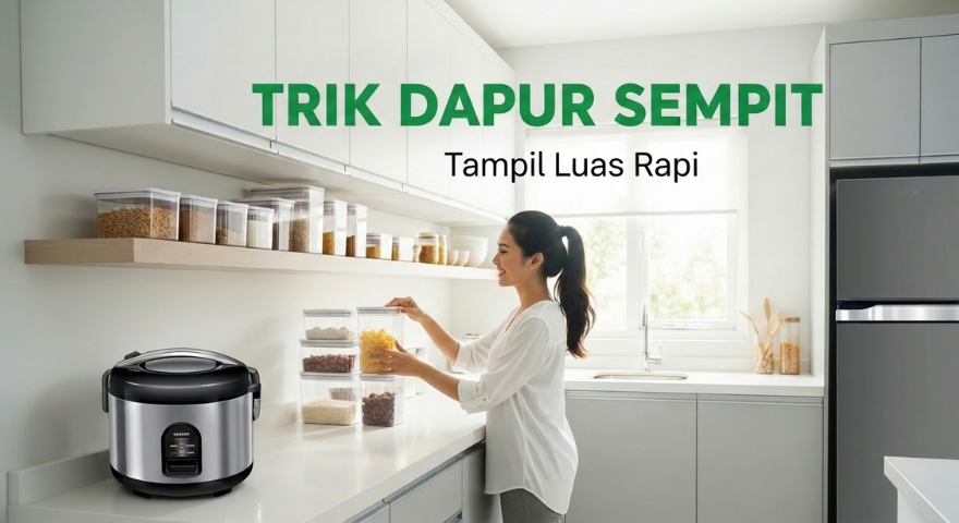 Trik Jitu Menata Dapur Sempit Agar Terlihat Luas dan Rapi Menawan Setiap Saat