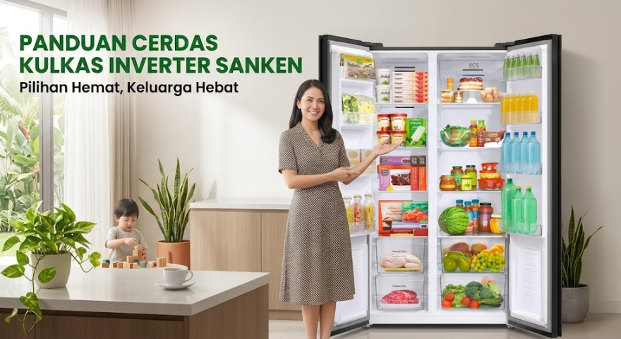 Panduan Cerdas Memilih Kulkas Inverter Hemat Listrik Sanken untuk Kebutuhan Keluarga Modern