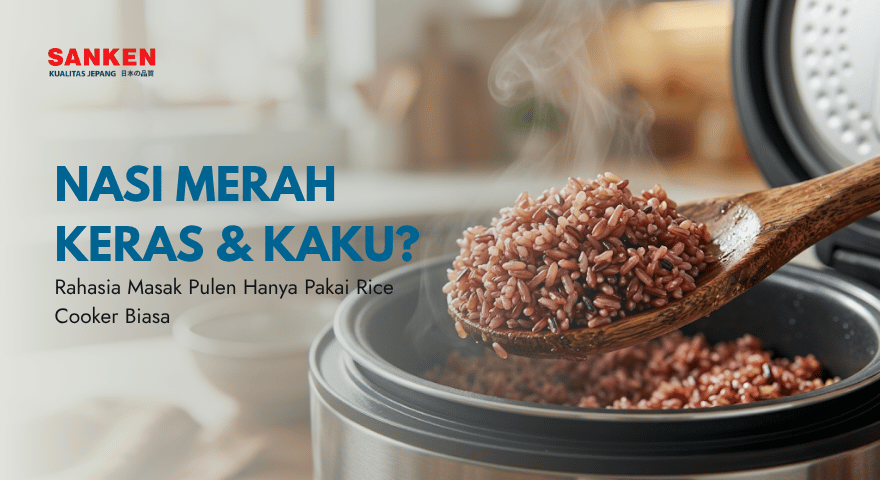 Trik Sukses Memasak Nasi Merah Super Pulen dan Tidak Keras Menggunakan Rice Cooker Biasa