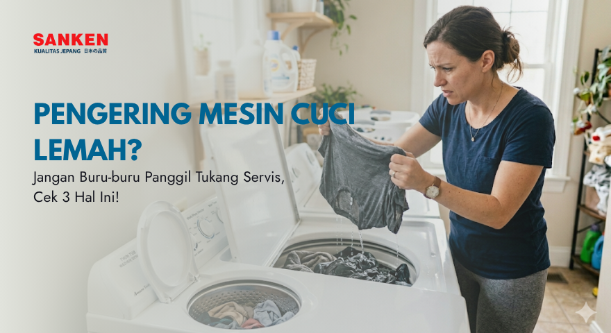 Penyebab Putaran Pengering Mesin Cuci Lemah dan Cara Mudah Mengatasinya