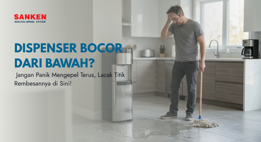 Dispenser Air Bocor dan Menggenang di Lantai Deteksi Titik Rembesan Halusnya