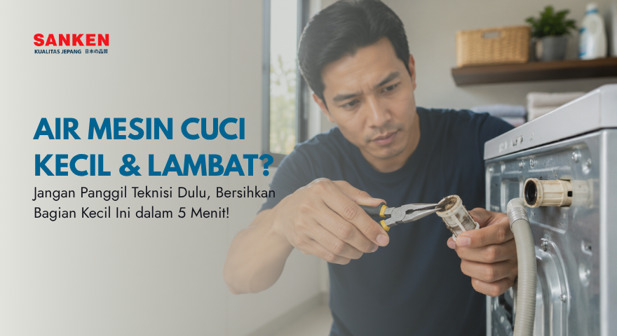 Air Masuk ke Mesin Cuci Sangat Kecil Padahal Tekanan Kran Deras